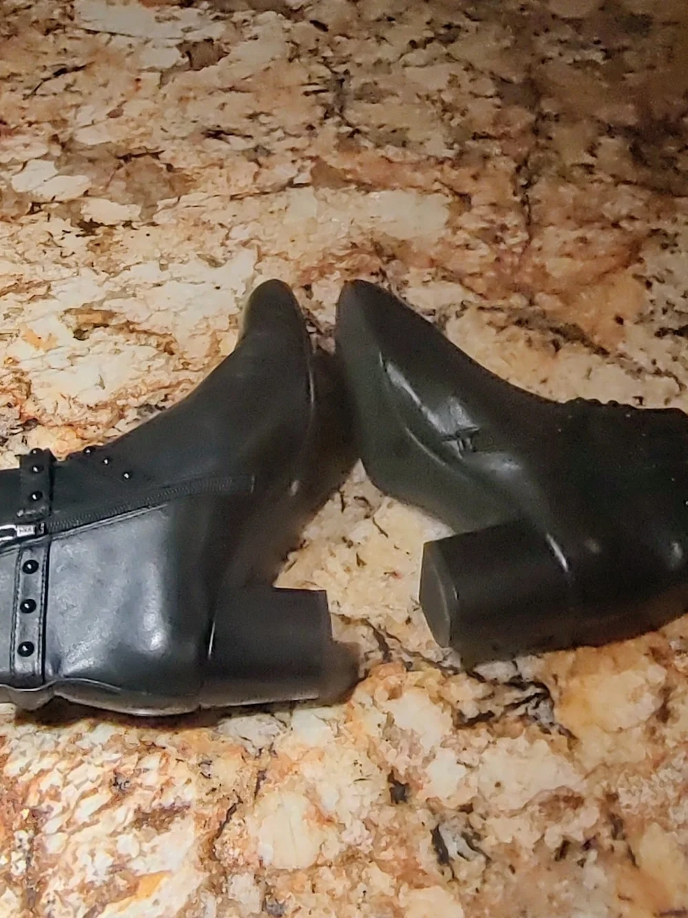 Alex Marie Black Studded Ankle Booties